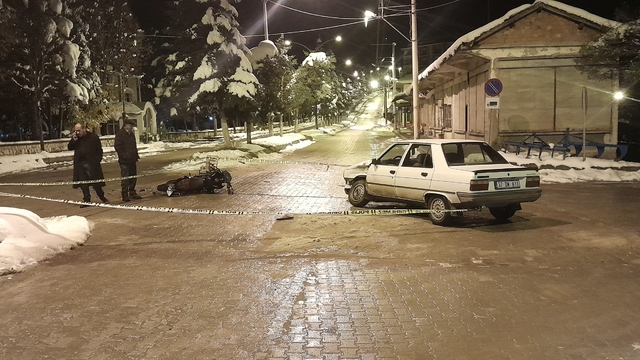 İhsangazi'de otomobille çarpışan motosiklet sürücüsü yaralandı