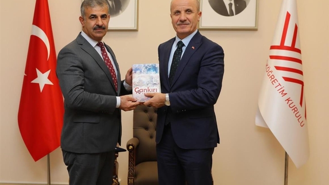 ÇAKÜ Rektörü Çiftçi, YÖK Başkanı Özvar''ı ziyaret etti