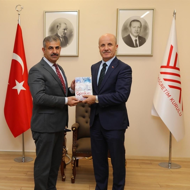 ÇAKÜ Rektörü Çiftçi, YÖK Başkanı Özvar''ı ziyaret etti