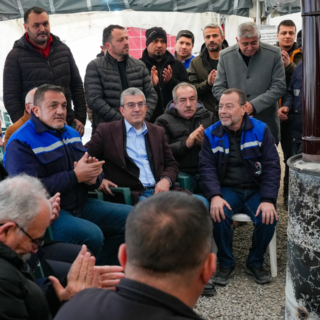 CHP Grup Başkanvekili Günaydın, Çayırhan Termik Santrali'ndeki işçileri ziy...