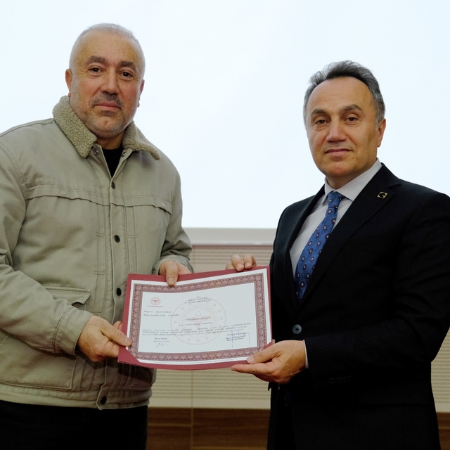 TOGÜ'de ilk yardım sertifika töreni düzenlendi