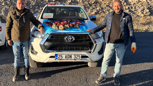 Kars'ta kaçak avlanan 14 kişiye 205 bin lira ceza kesildi