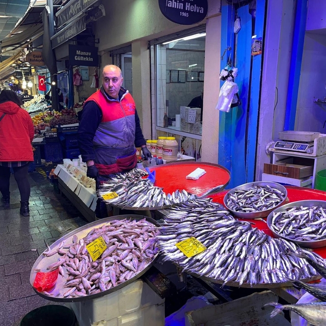 Balık tezgahlarına 'fırtına' etkisi