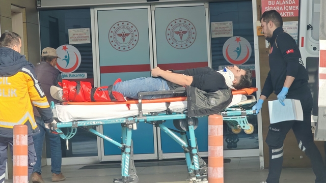 İnegöl'de motosikletten düşen sürücü yaralandı
