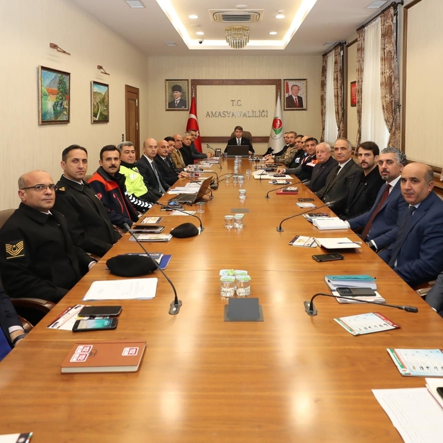 Amasya'da "Trafikte Kış Mevsimi Tedbirleri Toplantısı" yapıldı