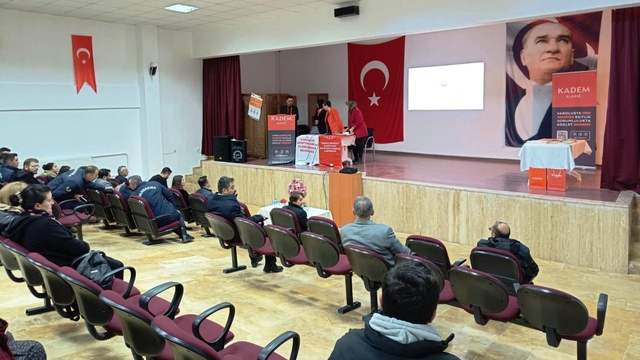 Ağın'da kadına yönelik şiddetle mücadele semineri verildi