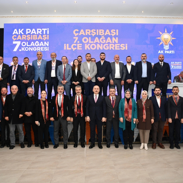 AK Parti'nin Şalpazarı ve Çarşıbaşı ilçe kongreleri yapıldı
