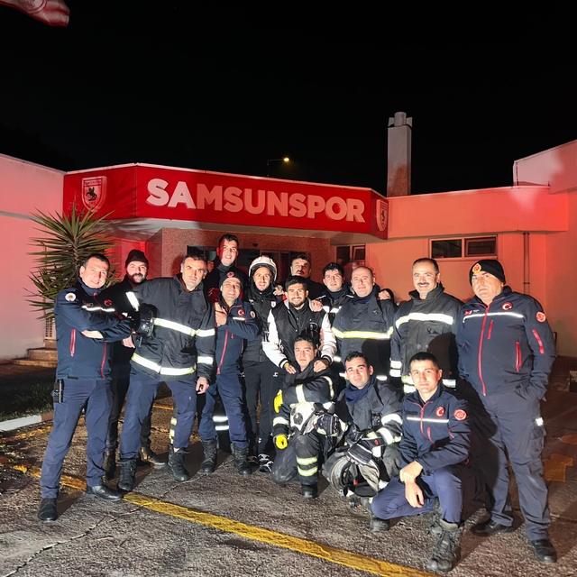 Samsunspor tesislerinde çıkan yangın söndürüldü