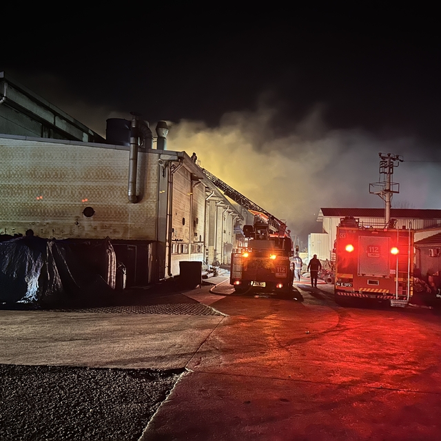 Sakarya'da geri dönüşüm fabrikasında çıkan yangında 8 işçi dumandan etkilen...