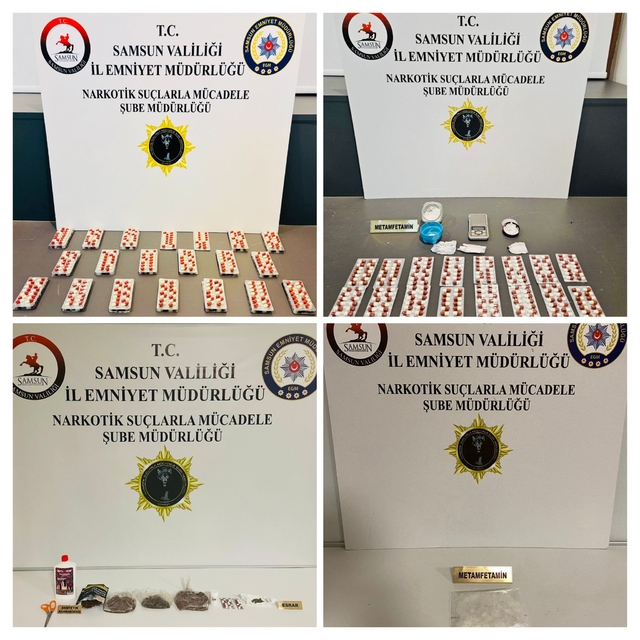 Samsun'da uyuşturucu operasyonunda 4 zanlı yakalandı