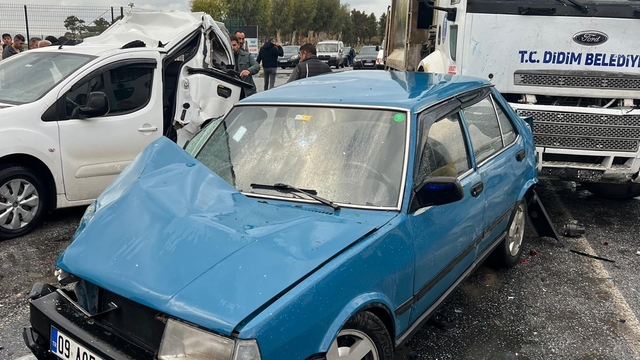 Aydın'da 5 aracın karıştığı kazada 7 kişi yaralandı