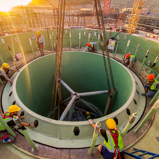 Akkuyu NGS'nin 4'üncü güç ünitesinde reaktör şaftının ana bileşenleri monte...