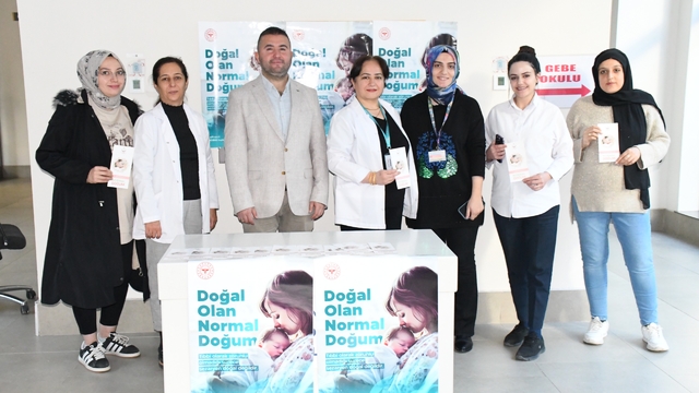 Yozgat Şehir Hastanesinde "Normal doğum" teşvik standı kuruldu