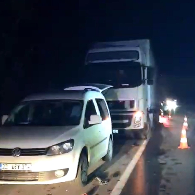 Arızalanan TIR'ını tamir etmeye çalışan Polonyalı şoför, TIR'ın çarpmasıyla...