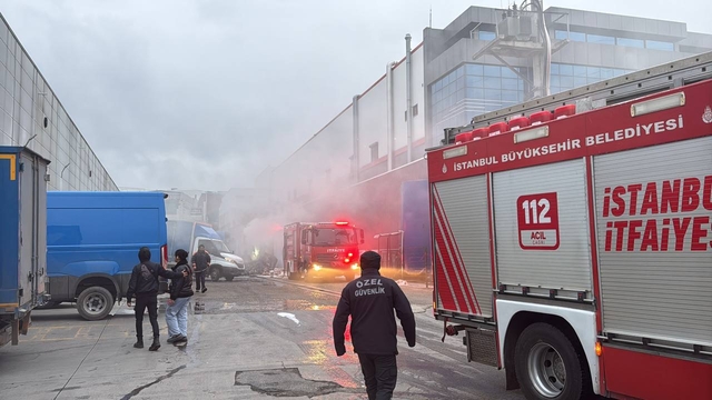 Kocaeli'de kargo kamyonunda çıkan yangın söndürüldü