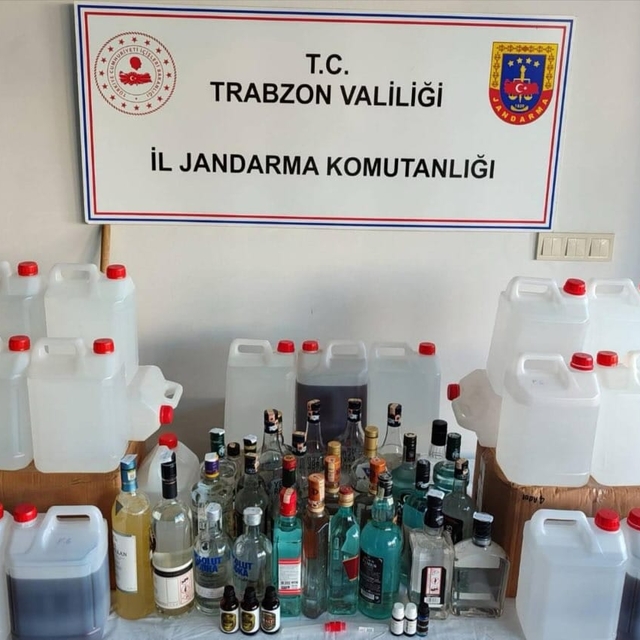 Trabzon'da sahte içki operasyonu