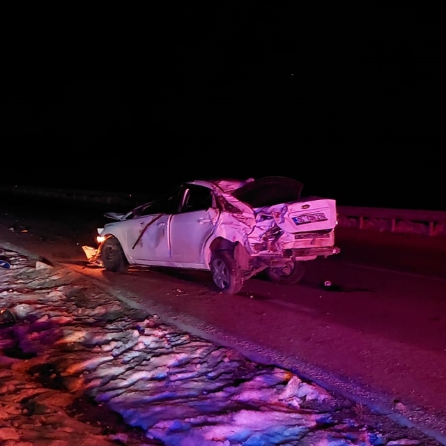 Tokat'ta devrilen otomobildeki 3 kişi yaralandı