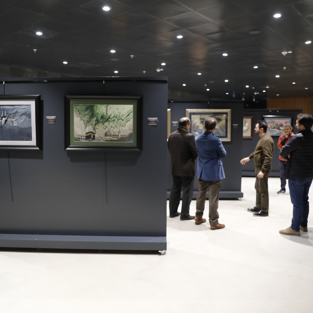 Samsun'da Kudüs'le ilgili ebru, resim ve minyatür sergisi devam ediyor