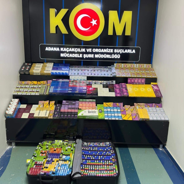 Adana'da kasımda 56 bin 400 paket kaçak sigara ele geçirildi