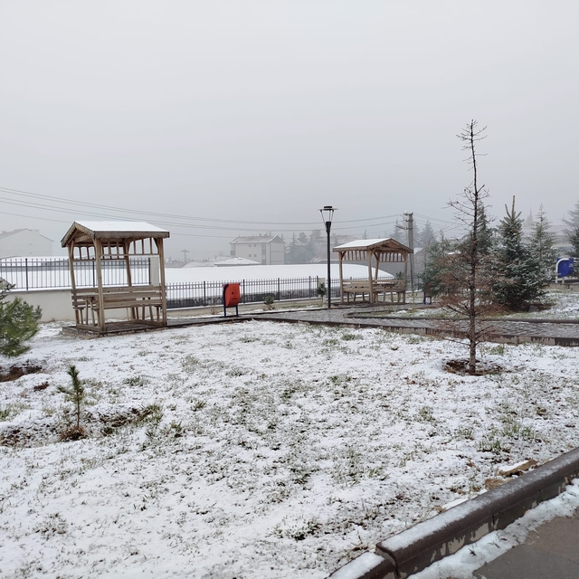 Çankırı'da kar etkili oluyor