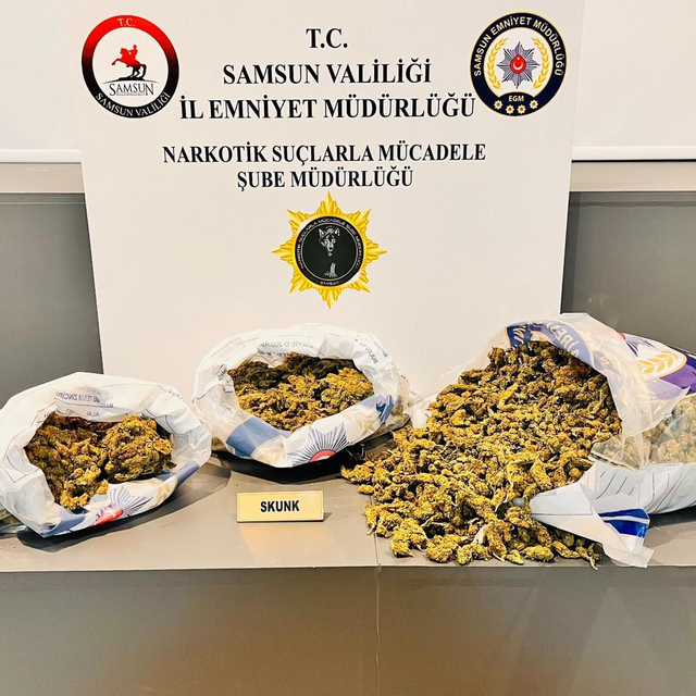 Samsun'da düzenlenen uyuşturucu operasyonunda 4 zanlı yakalandı