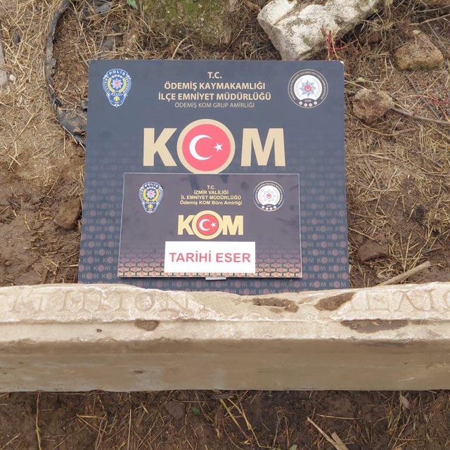 Ödemiş'te tarihi eser operasyonu; 3 gözaltı