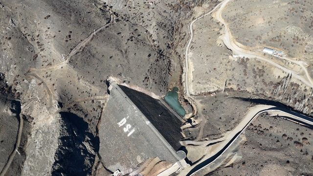 Bayburt Pınargözü Göleti'nde su tutulmaya başlandı