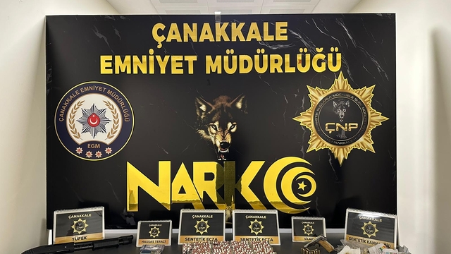 Çanakkale'de uyuşturucu operasyonunda yakalanan 3 zanlı tutuklandı