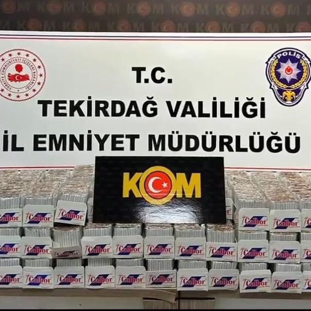 Tekirdağ'da 132 bin makaron ele geçirildi