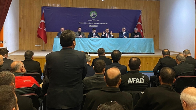 Türkeli'de Muhtarlar Toplantısı gerçekleştirildi