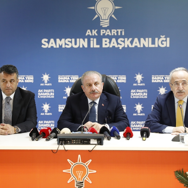 Eski TBMM Başkanı Şentop, Samsun'da konuştu: