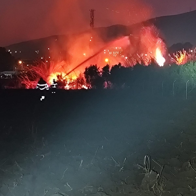 Antakya'da sazlıkta çıkan yangın söndürüldü