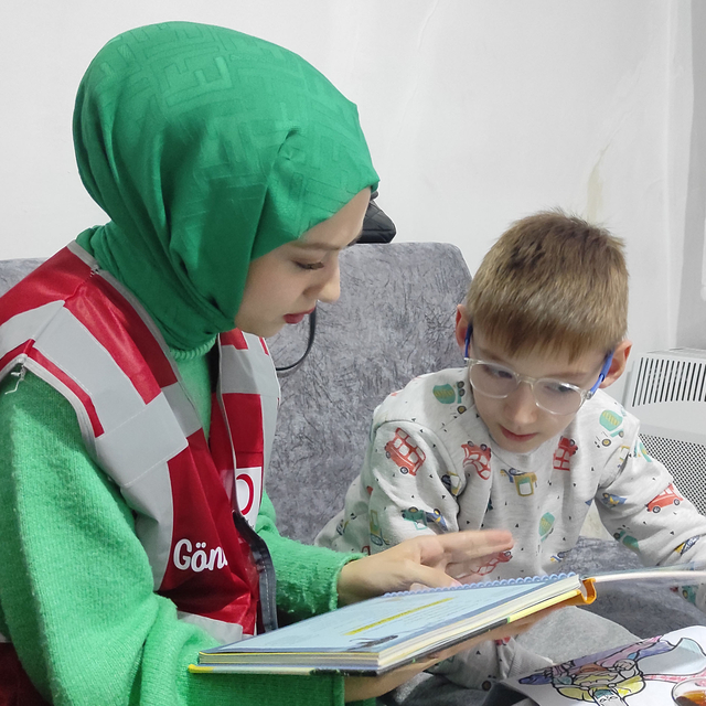 Genç Kızılay Havza gönüllülerinden özel gereksinimli kardeşlere ziyaret