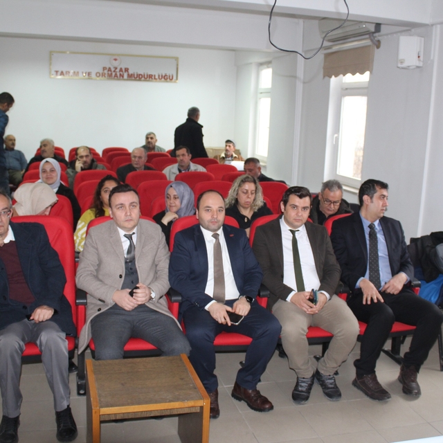 Pazar'da TARSİM eğitim ve bilgilendirme toplantısı yapıldı