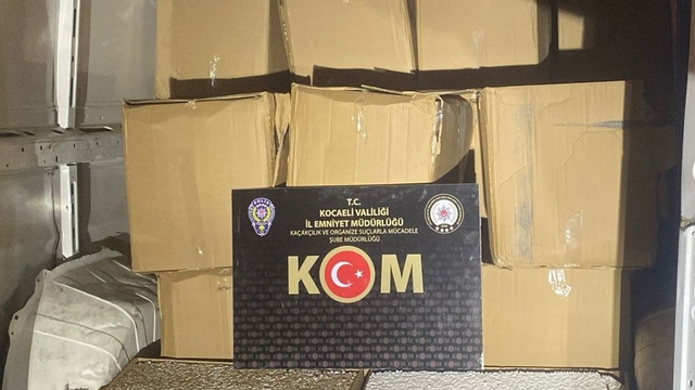 Kocaeli'de 891 bin makaron ele geçirildi