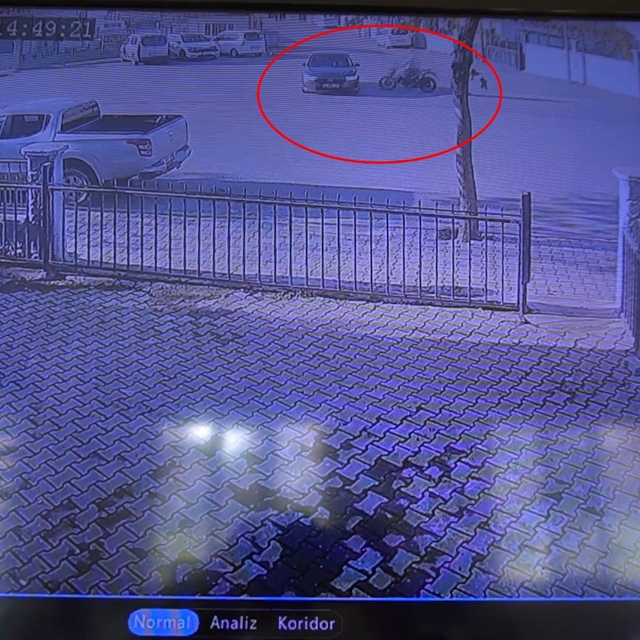 Motosiklet sürücüsünün öldüğü kaza kamerada