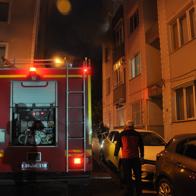 Kırklareli'nde evde çıkan yangın söndürüldü
