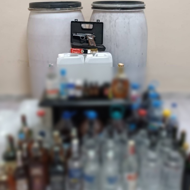 Tekirdağ'da 168 litre sahte içki ve 55 litre etil alkol ele geçirildi