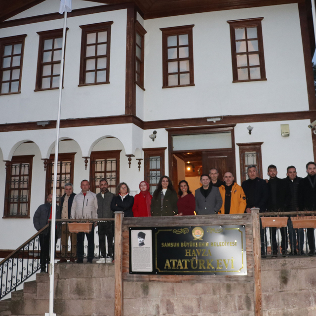 SAMDEF yönetiminden Havza Atatürk Evi'ne ziyaret