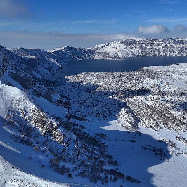 Nemrut Kalderası karla kaplandı