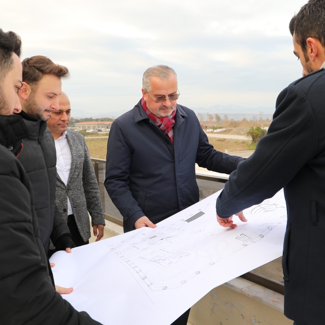 Bafra'da "Çocuk Trafik Eğitim Parkı" çalışmalarında sona gelindi