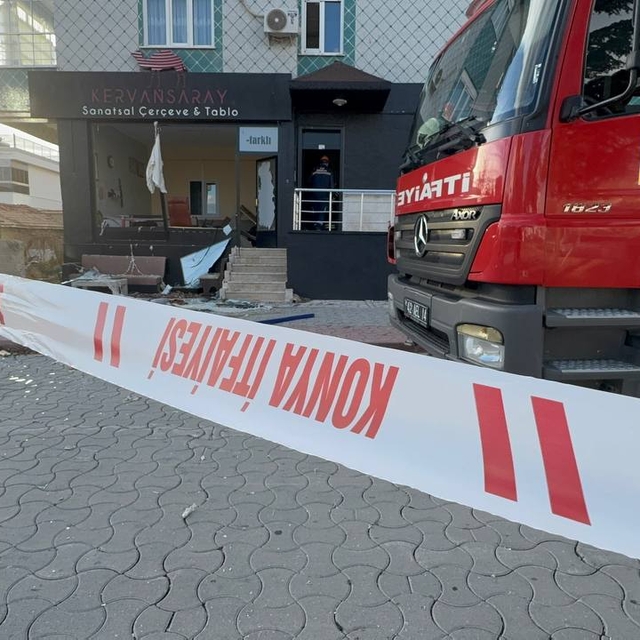 Sanat galerisinde doğal gaz kaynaklı patlama: 1 yaralı