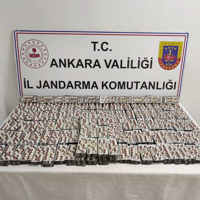 Ankara'da 7 bin 650 uyuşturucu hap ele geçirildi