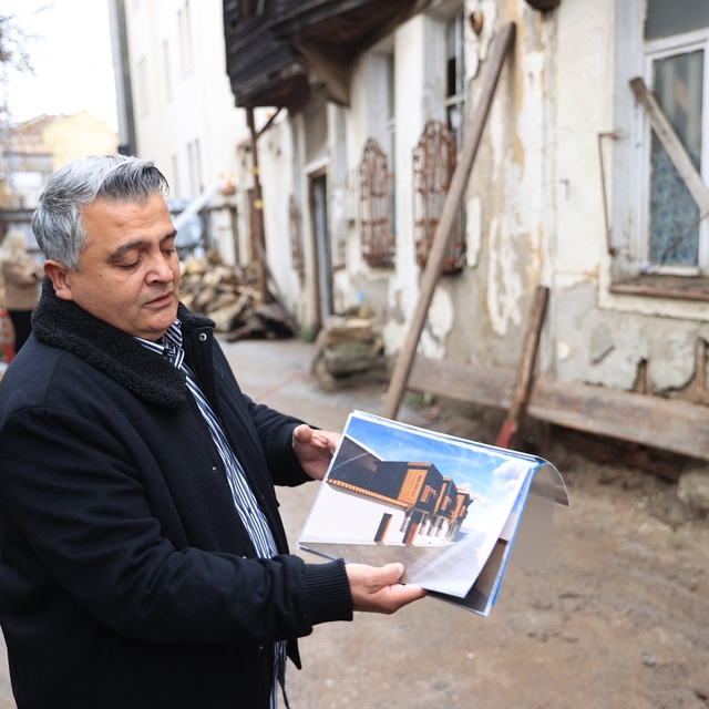 Edirne'ye yeni turizm rotası kazandıracak tarihi konaklar restore ediliyor