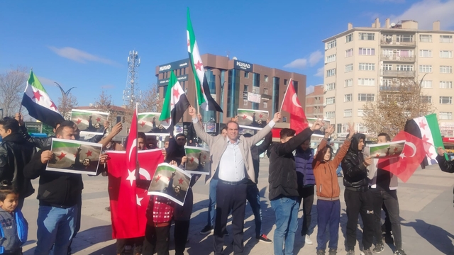 Kırşehir'de yaşayan Suriyelilerden kutlama