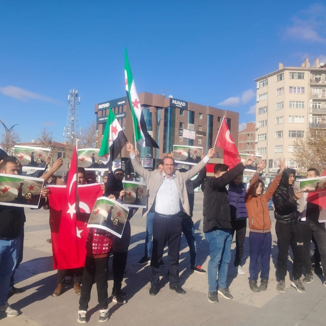 Kırşehir'de yaşayan Suriyelilerden kutlama
