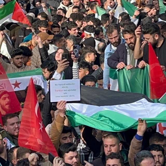 Kayseri'de Suriyelilerden kutlama