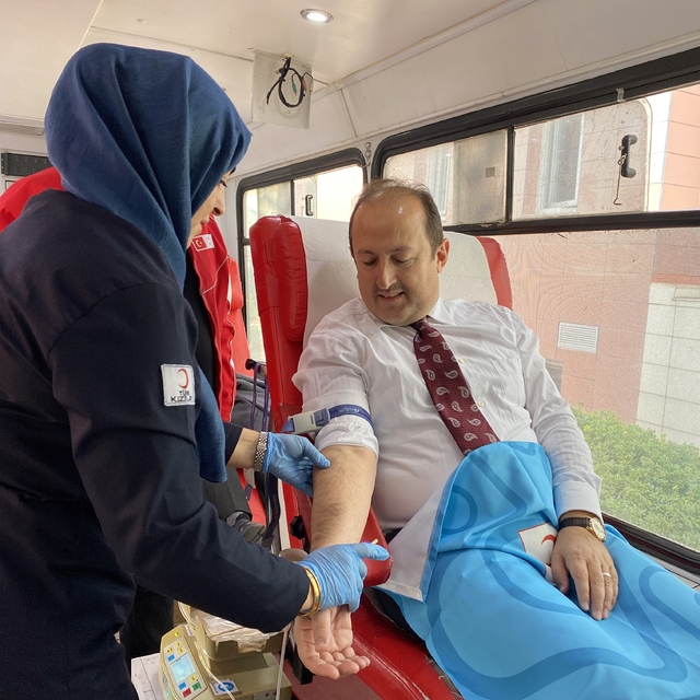 Mersin'de kan bağışı etkinliği düzenlendi