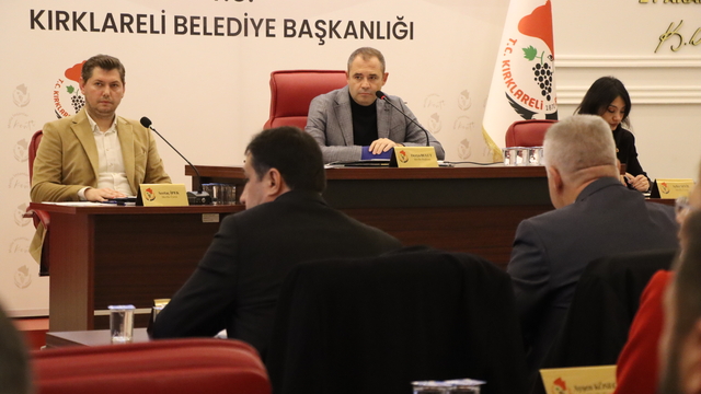 Kırklareli Belediyesi Meclisi toplantısı yapıldı