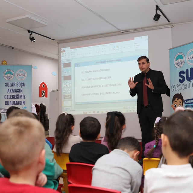 KASKİ'den öğrencilere su tasarrufu eğitimi